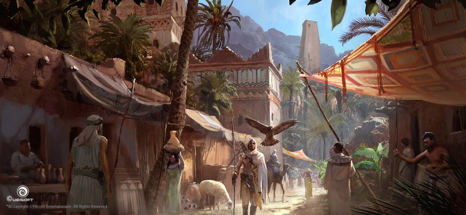 Assassins Creed Origins Concept Art Martin Deschambault aco life in siwa