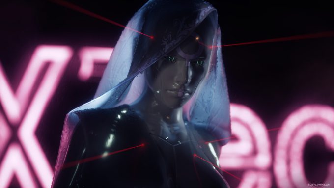 Blade Runner Inspired concept art illustrations 01 toby lewin android girl v02