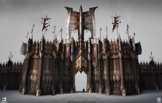 Middle earth Shadow of War Concept Art george rushing gates warmonger