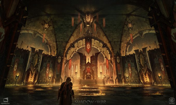 Middle earth Shadow of War Concept Art george rushing warmongerthrone