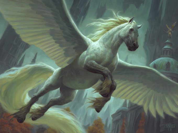 Concordia Pegasus Ravnica Allegiance MTG Illustration Art Chris Rahn