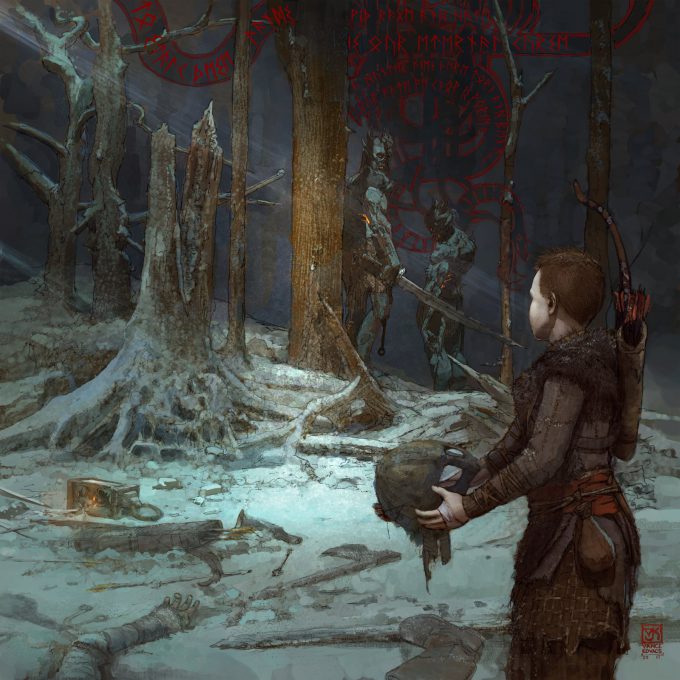 God of War A Call From The Wilds Illustrations Vance Kovacs 06