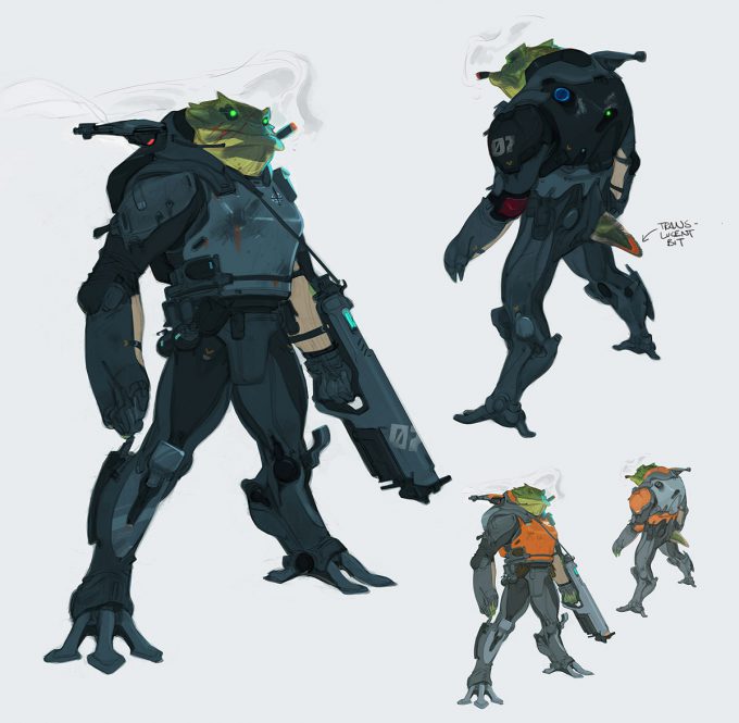 Character Design with Paul Richards frog legs black ops