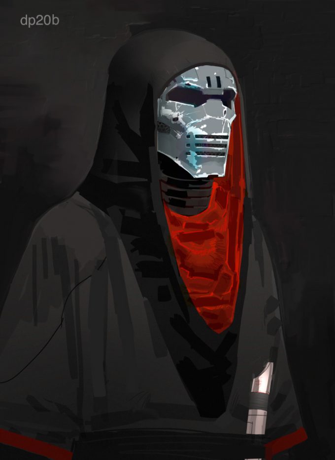 Star Wars The Force Awakens Concept Art Dermot Power Unused Kylo Ren Jedi Killer Design 01