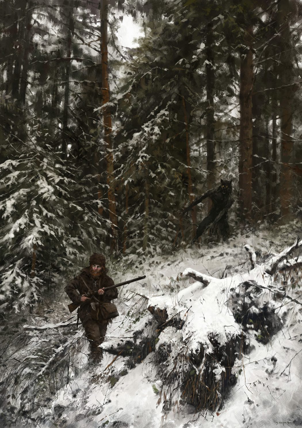 Howling At The Moon Concept Art World   Howling At The MoonArt Book By Jakub Rozalski 10 1050x1487 