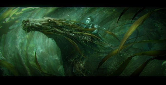 Fantastic Beasts The Crimes of Grindelwald Concept Art Dan Baker kelpie 8