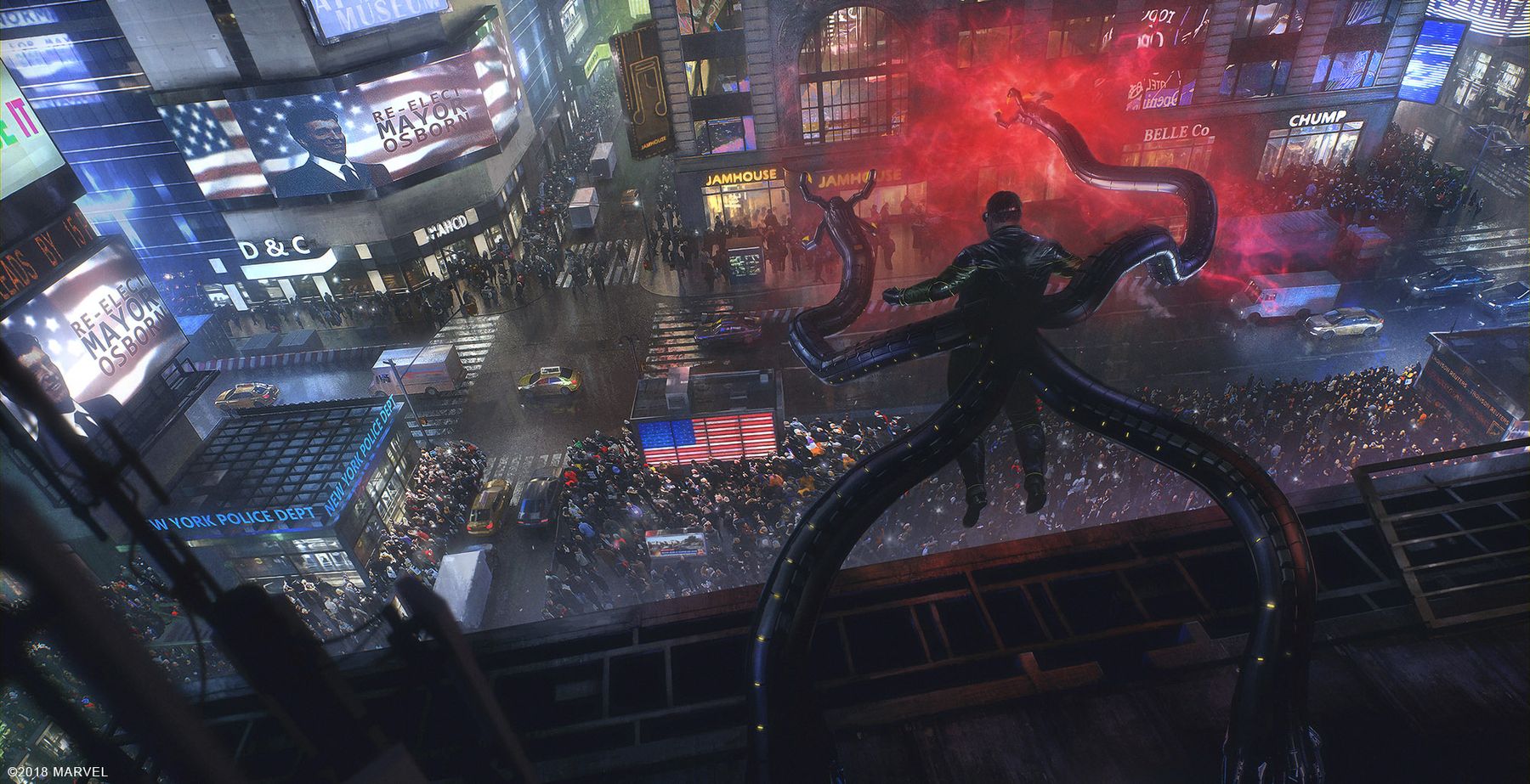 Marvel's Spider-Man (PS4) Visual Development Art by Julien Renoult