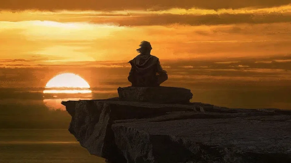 Star-Wars-The-Last-Jedi-LukeOnLedgeSunset-SethEngstrom-Concept-Art-M01